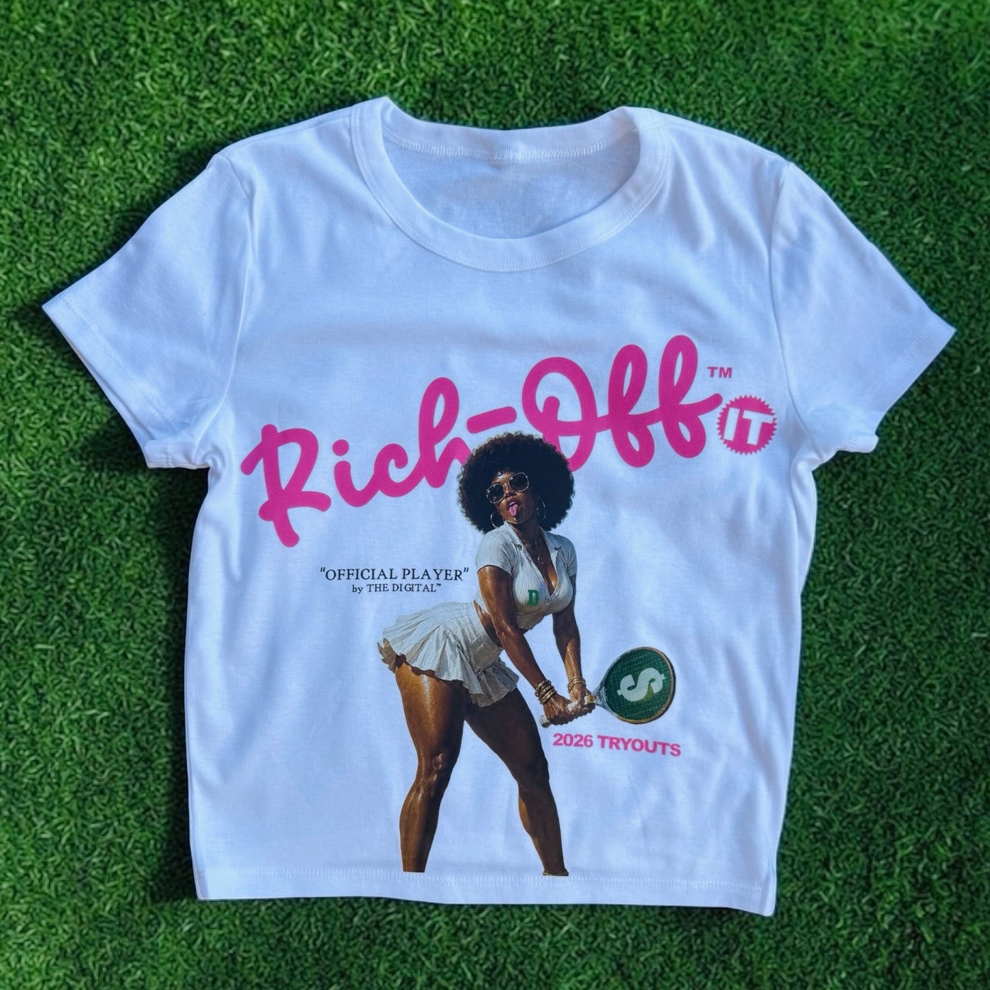 Rich-Off It “Tennis Try Outs” Tee Ladies(White)