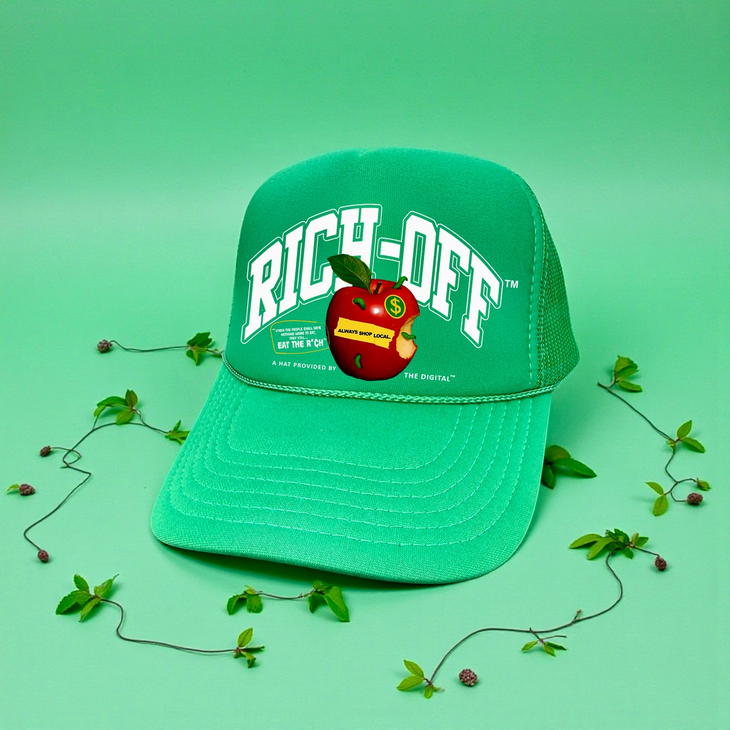 Rich-Off It Trucker Hat(Red)