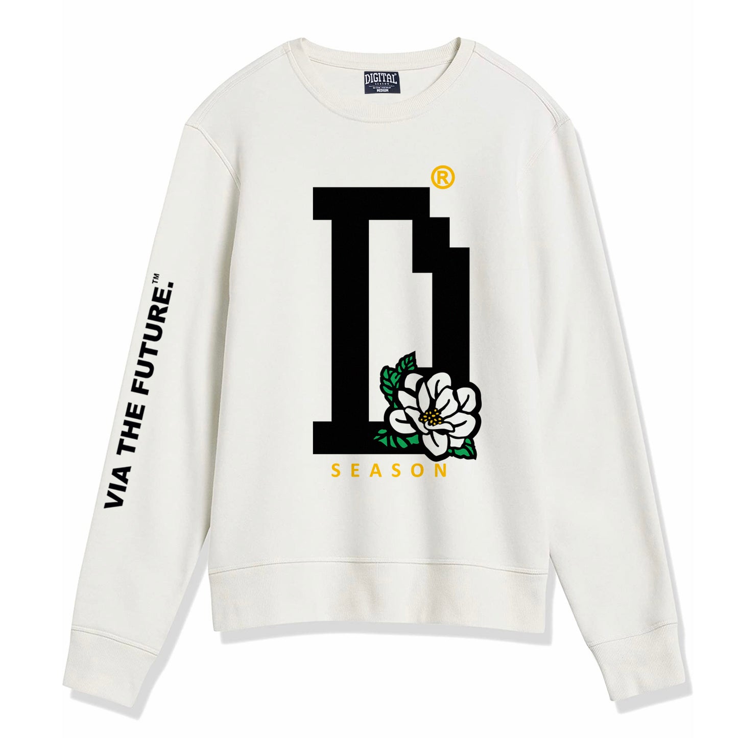 The Digital White sweatshirt